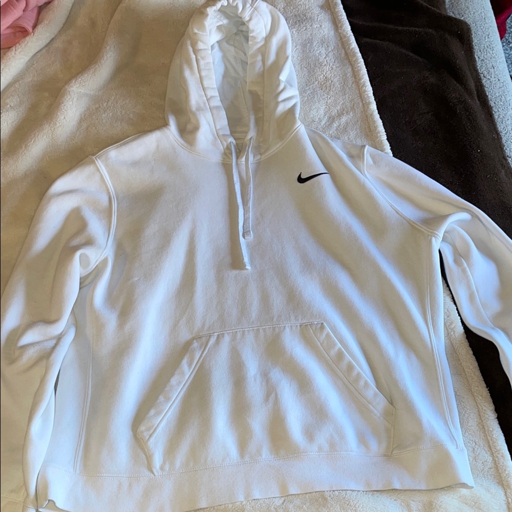 Nike White Pullover Hoodie